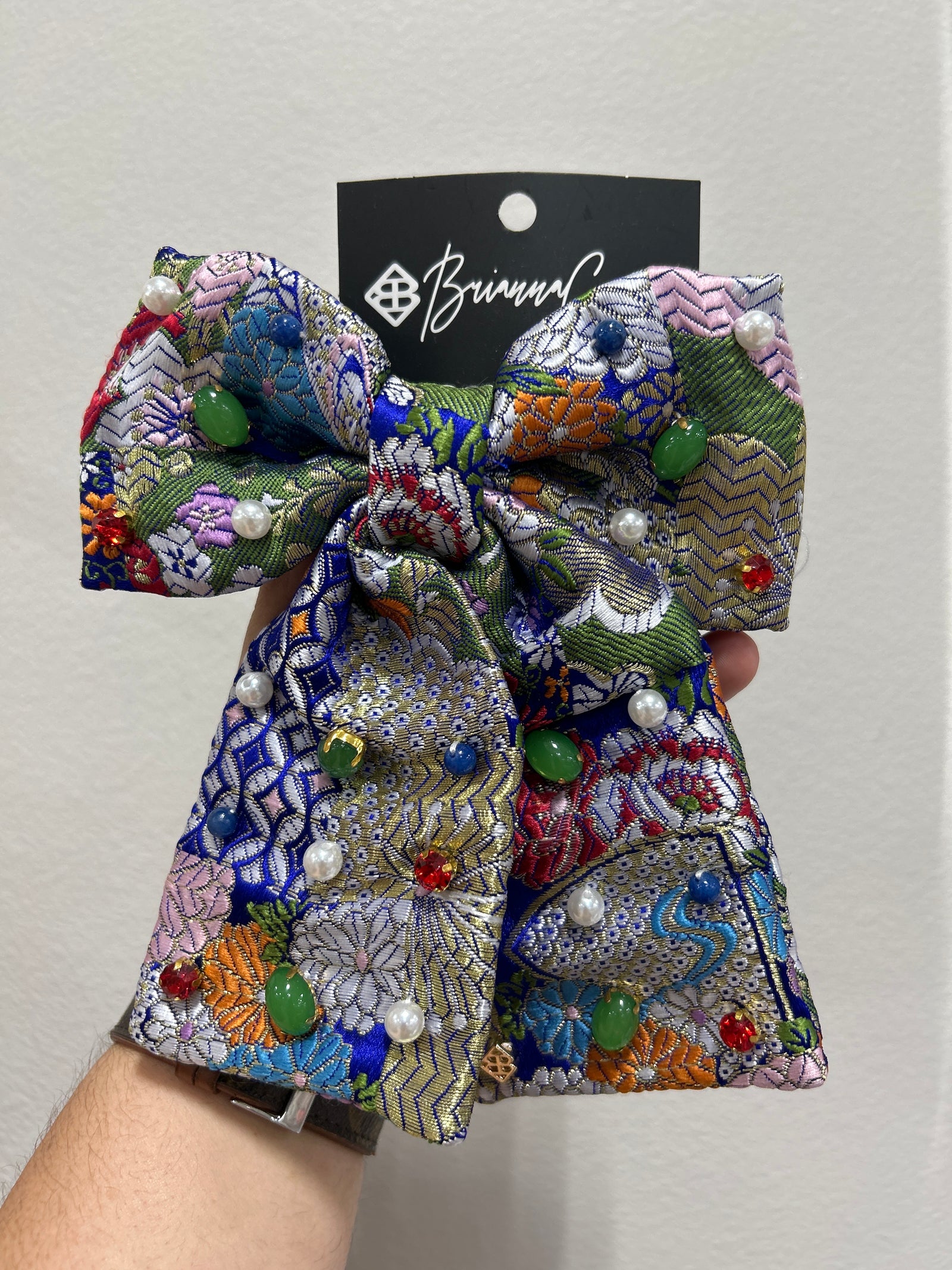 Blue & Gold Floral Bowl