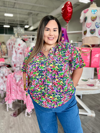 ANNIE FLORAL TOP