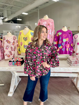 PRISSY FLORAL TOP