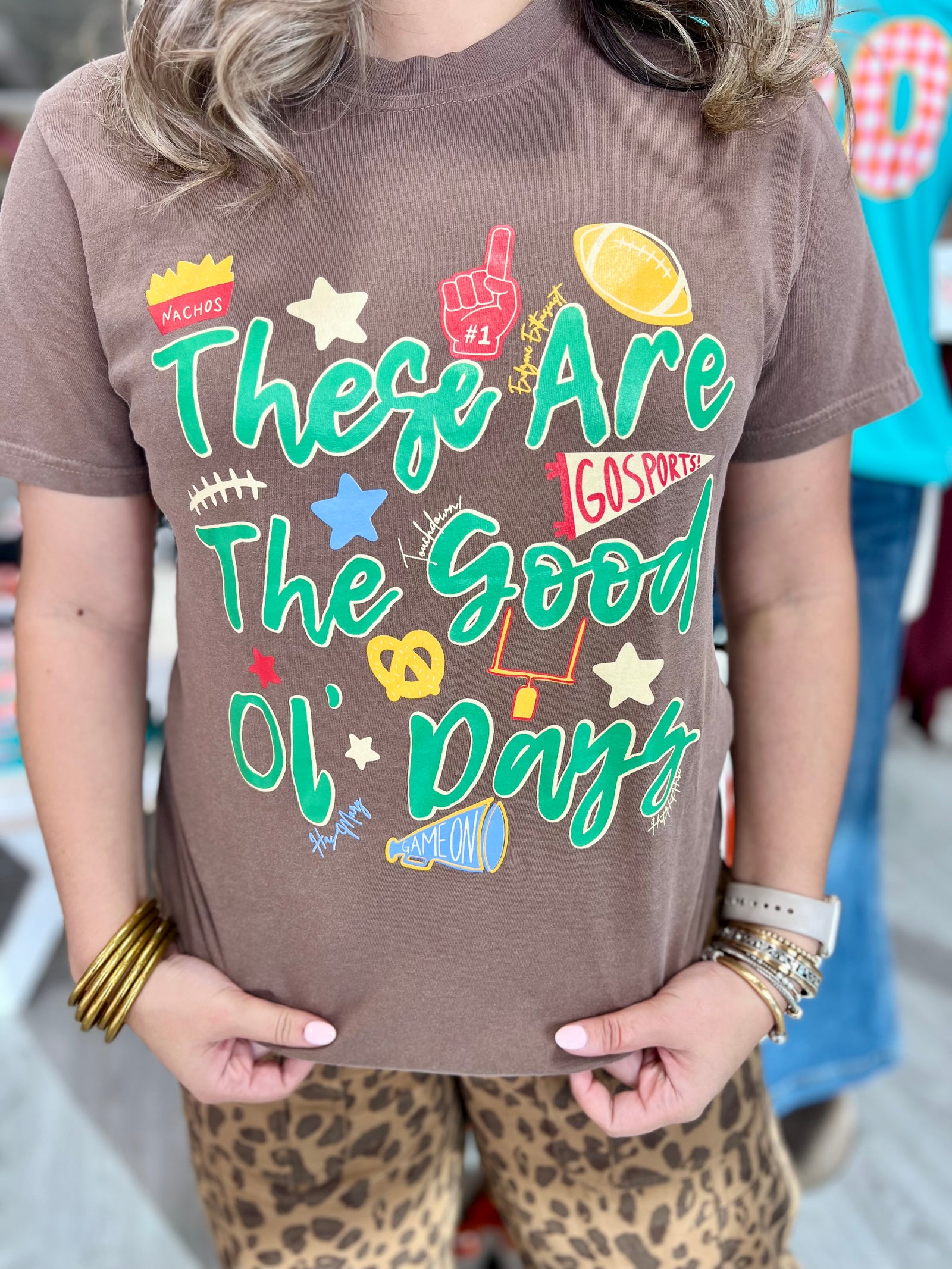 These Are the Good Ol' Days Football Tee