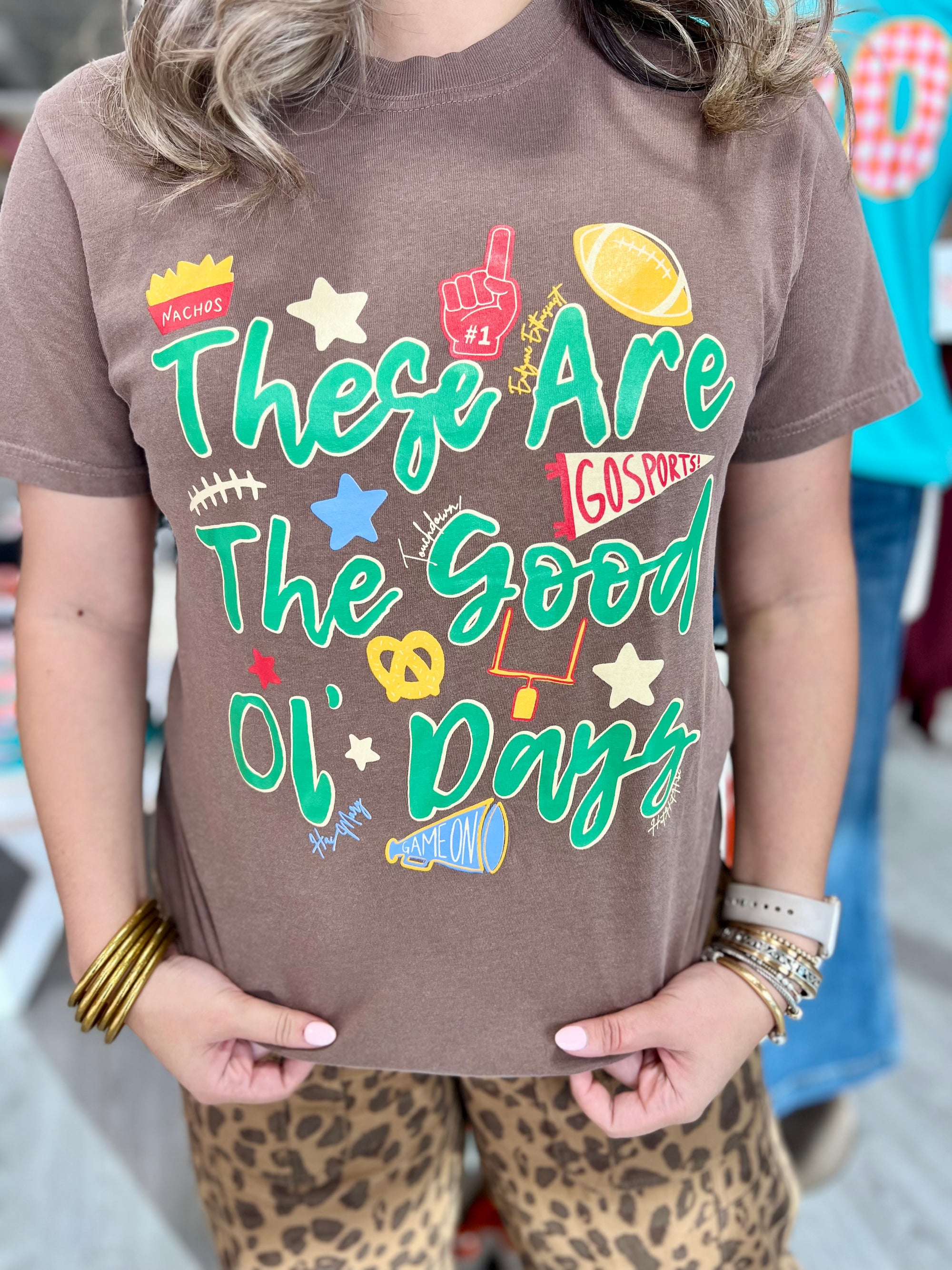 These Are the Good Ol' Days Football Tee