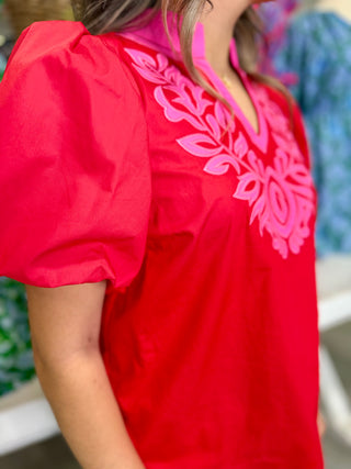 CECILIA RED TOP