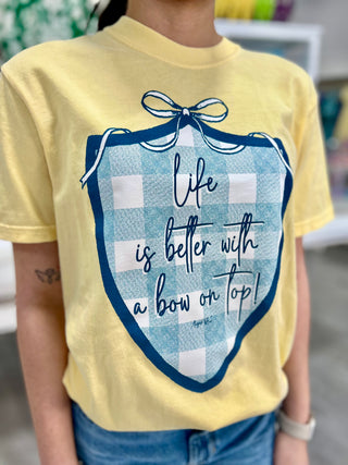 Life Is Better Bow Graphic Tee