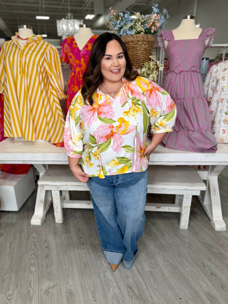 HALEY FLORAL TOP
