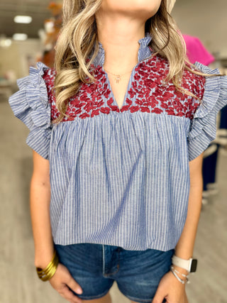 Emma Top- Maroon