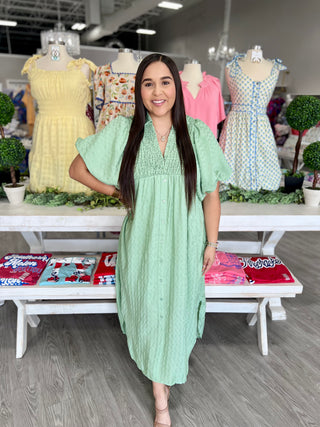 KINSLEY SAGE DRESS