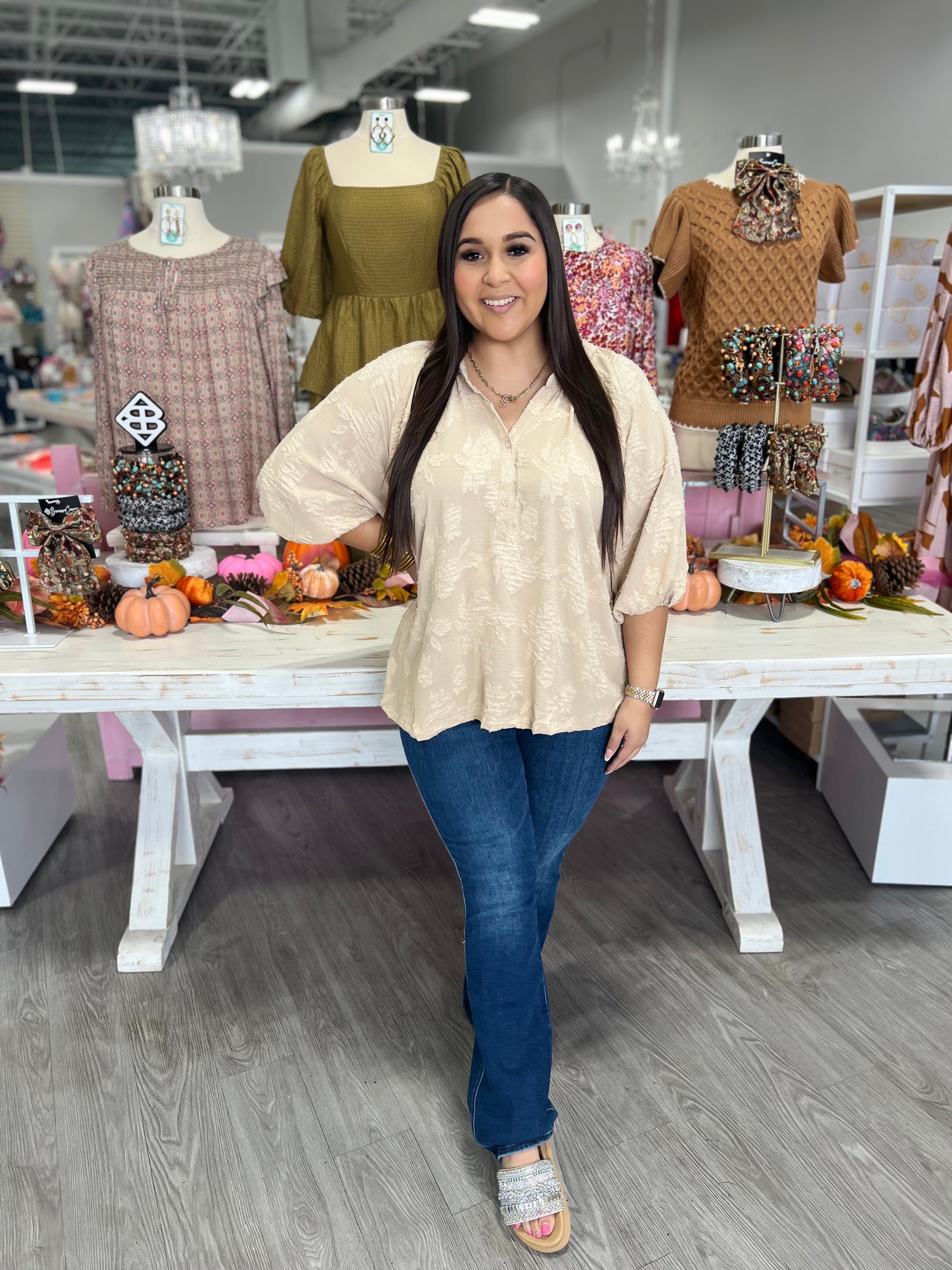 YESENIA TAUPE TOP