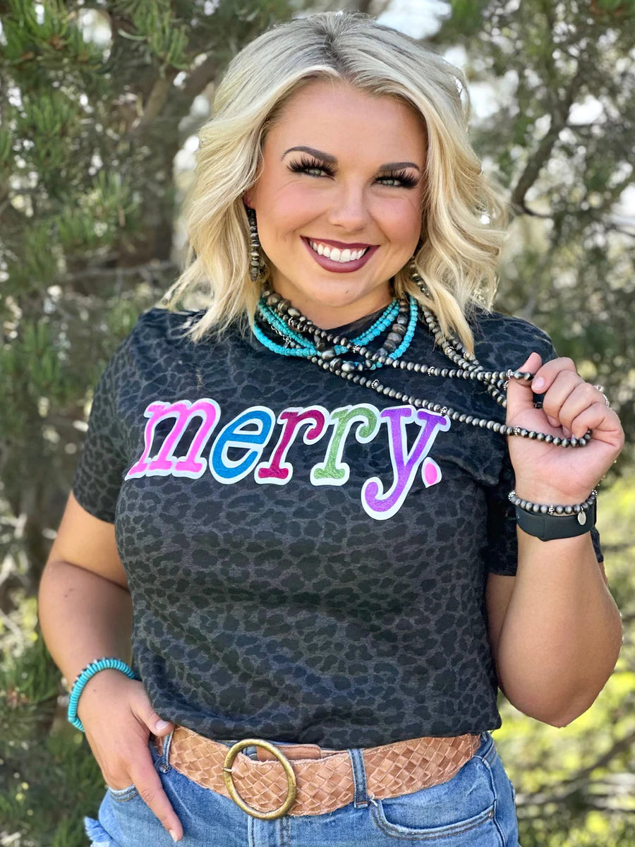 COLORFUL MERRY LEOPARD TEE