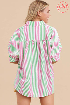 COSMO AND WANDA BUTTON DOWN TOP