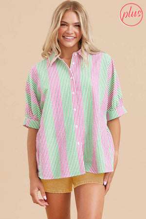 COSMO AND WANDA BUTTON DOWN TOP