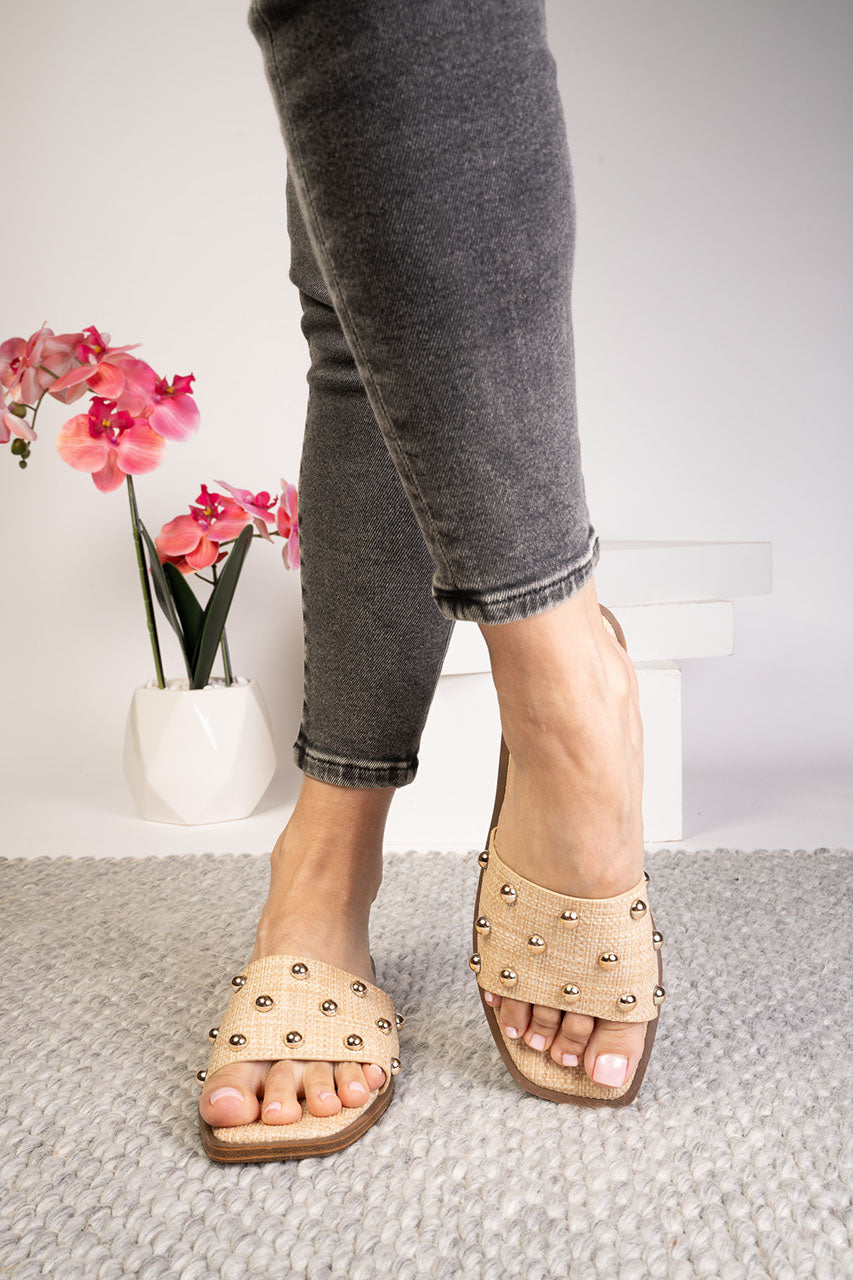 CORKYS COME ABOARD RAFFIA WITH PEARLS