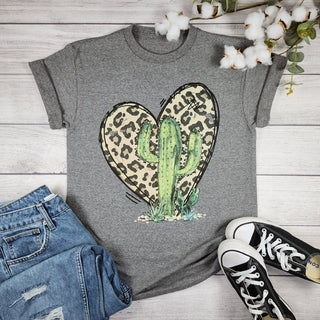 LEOPARD HEART W/ CACTUS