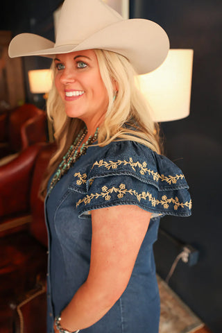 Caylee Dress- Dark Denim