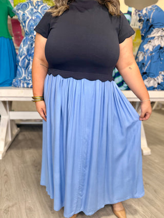 NATASHA NAVY/BLUE DRESS