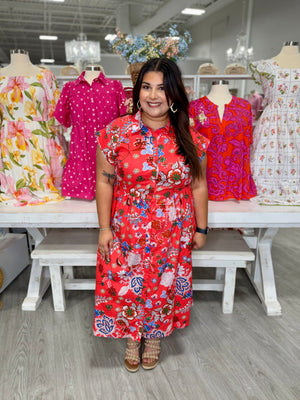 HAILEY FLORAL DRESS