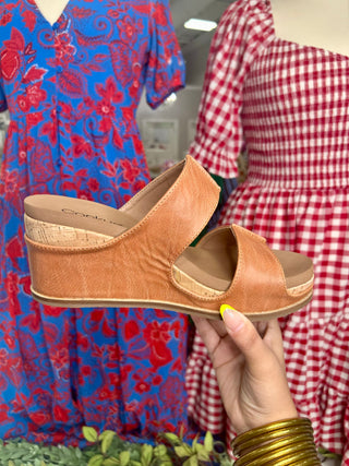 TABLE FOR TWO CORKYWEDGE SANDALS
