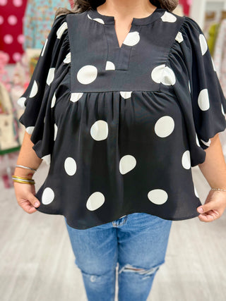 HOLLY POLKA DOT TOP