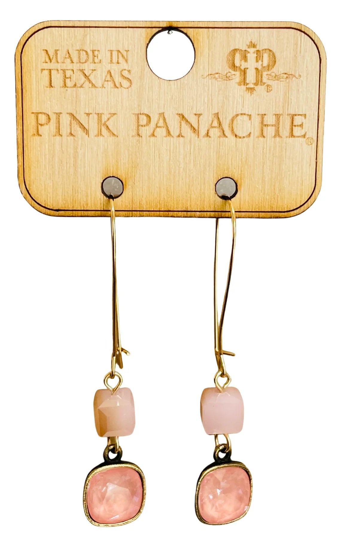 PEACHY PINK DANGLES PINK PANACHE