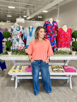 WHITNEY TOP-APRICOT- DOOR BUSTER