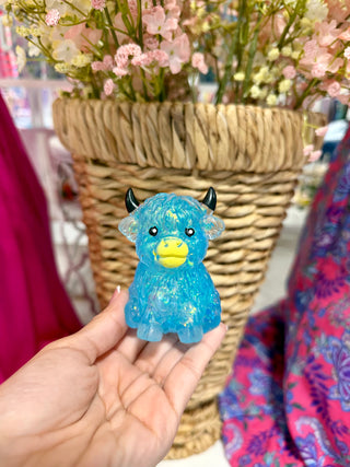 HIGHLAND COW GLITTER SQUISHY