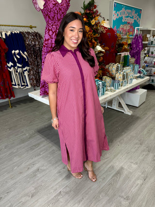 GINA STRIPE DRESS