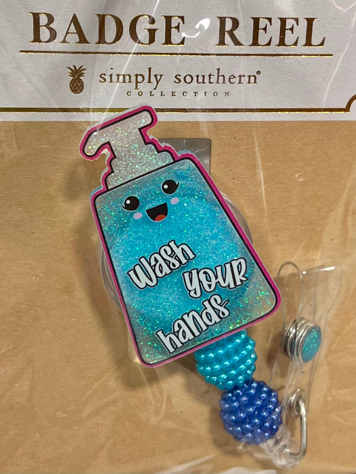 WASH YOUR HANDS BADGE REEL