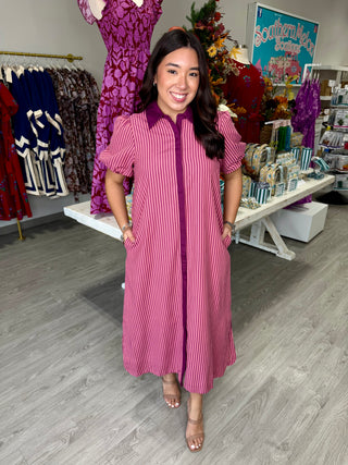 GINA STRIPE DRESS
