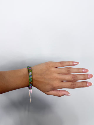 Zoe Colorful Enamel Stretch Bracelet - Small Gems B-49