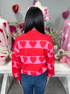 LULU HEART SWEATER