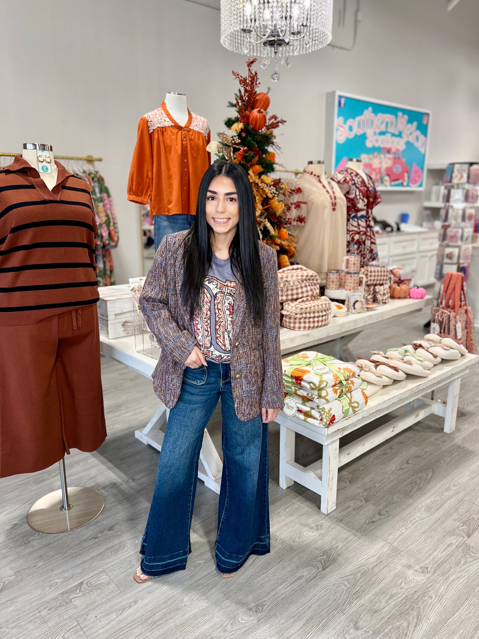 Basic Tee-Boots Patchwork