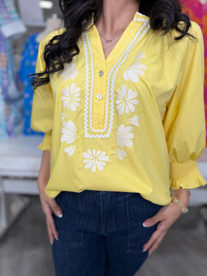 PATRICIA YELLOW TOP