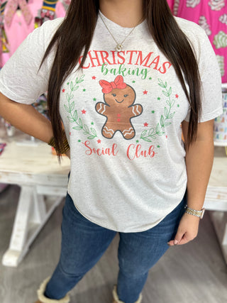 CHRISTMAS BAKING SOCIAL CLUB TEE