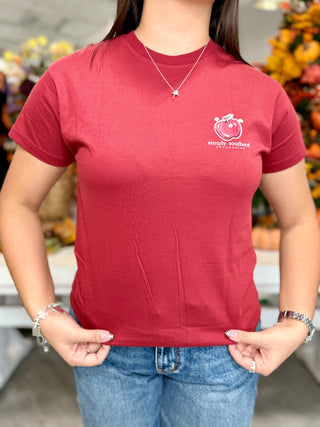 SIMPLY SOUTHERN CARMINE TEACHER TEE