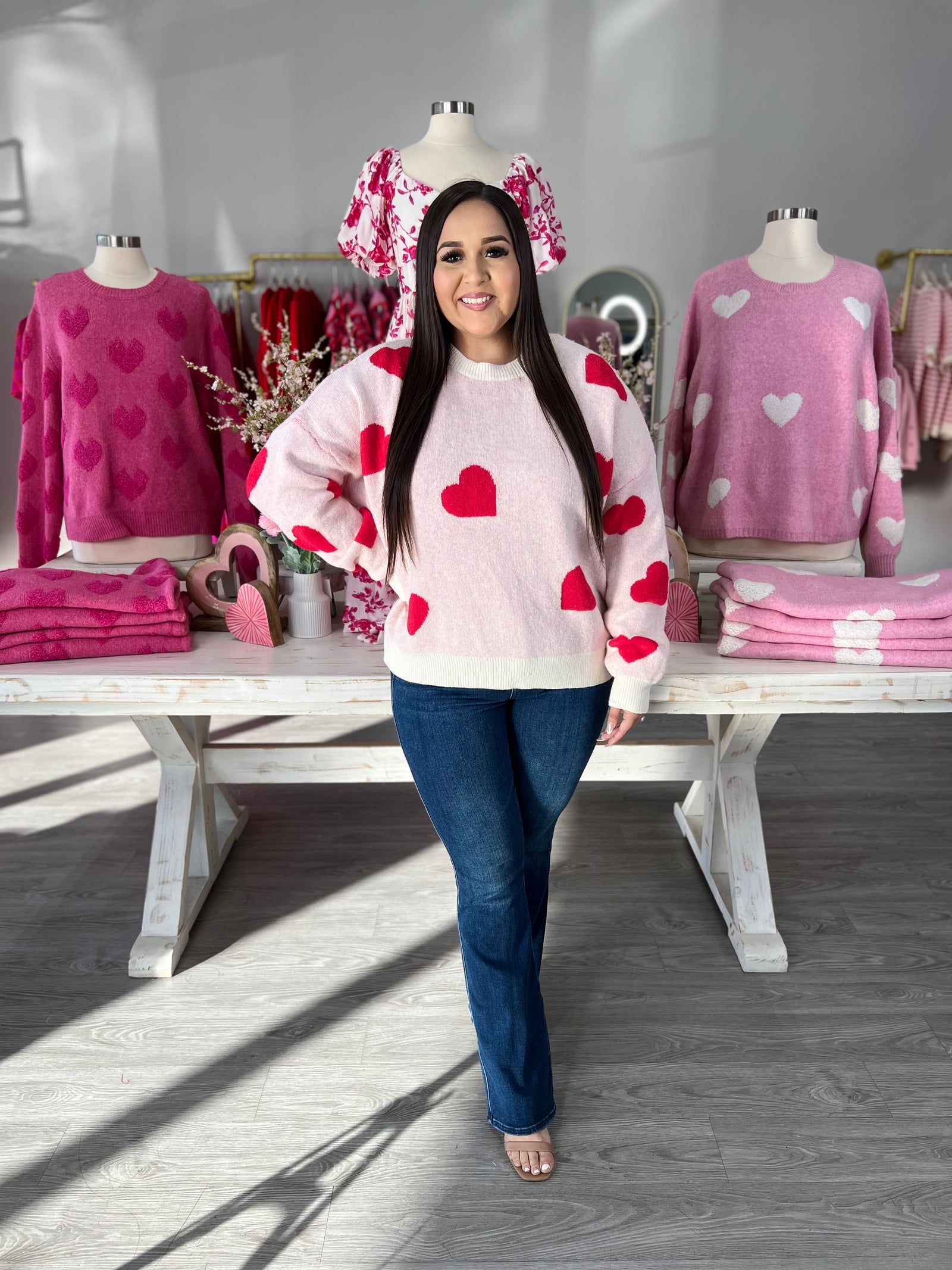 VERONICA HEART SWEATER