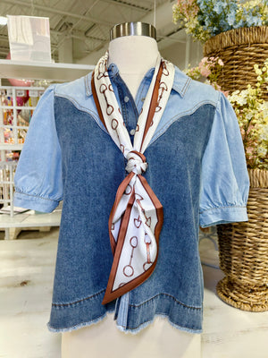 HORSE BIT TWILLY SCARF