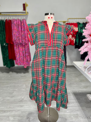 ALYSON PLAID DRESS