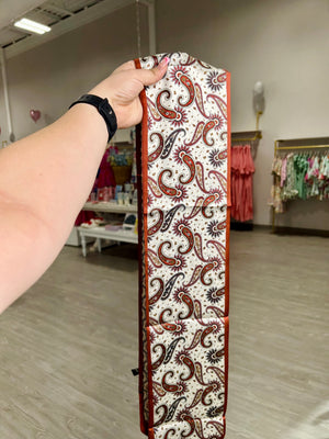 RUST BROWN TWILLY SCARF
