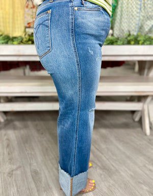 CIERRA HW RETRO WIDE LEG W/CUFF