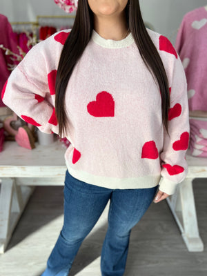 VERONICA HEART SWEATER