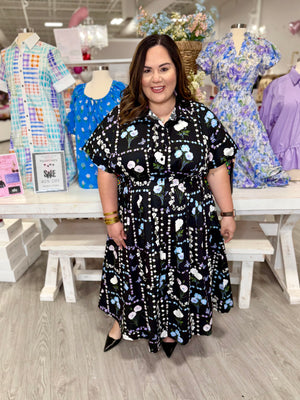 MICHELLE FLORAL MIDI DRESS