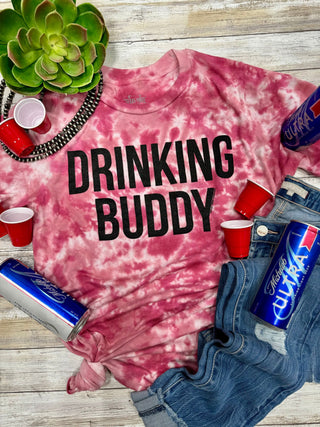 DRINKING BUDDY TIE DYE TEE