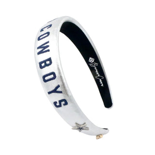 BRIANNA CANNON Dallas Cowboys Thin Embroidered Headband