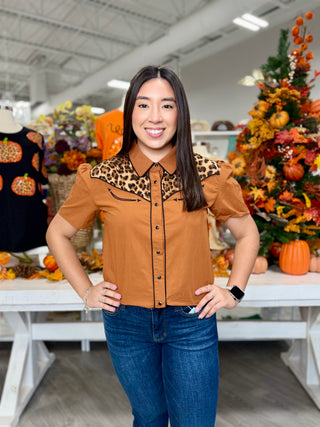 Wynn Top- Leopard