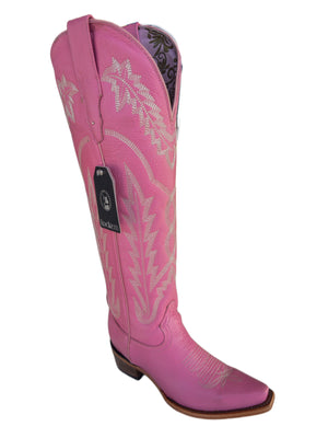 PINK PASTEL TALL COWGIRL BOOTS