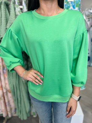 SELMA APPLE GREEN TOP