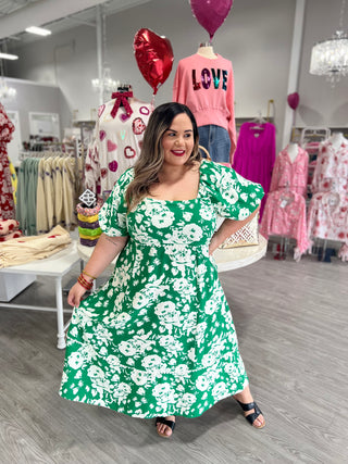 ELIZA GREEN DRESS