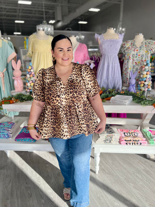ALMA LEOPARD TOP