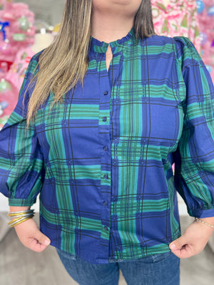 LISA PLAID TOP