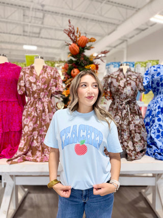 Teacher Gingham Tee