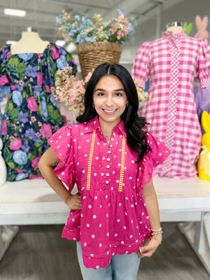 PATSY POLKA DOT TOP